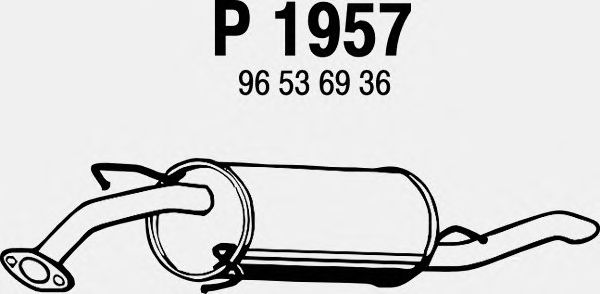 Глушитель выхлопных газов конечный P1957