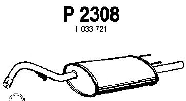Silenziatore posteriore P2308