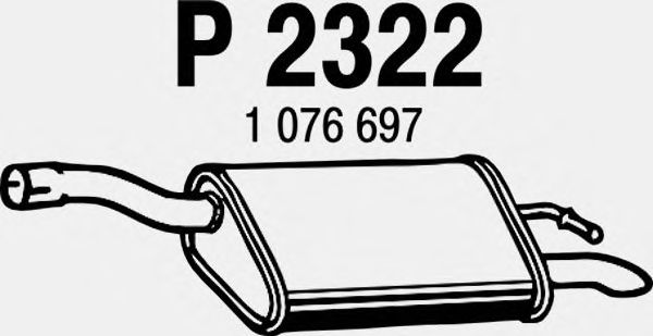 Silenciador posterior P2322