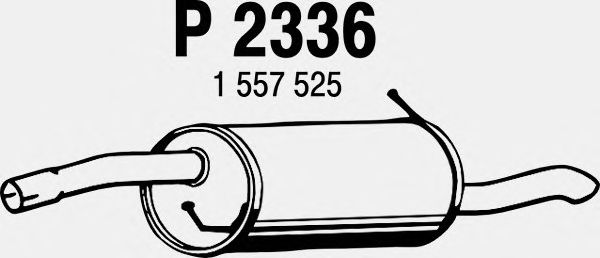 Глушитель выхлопных газов конечный P2336