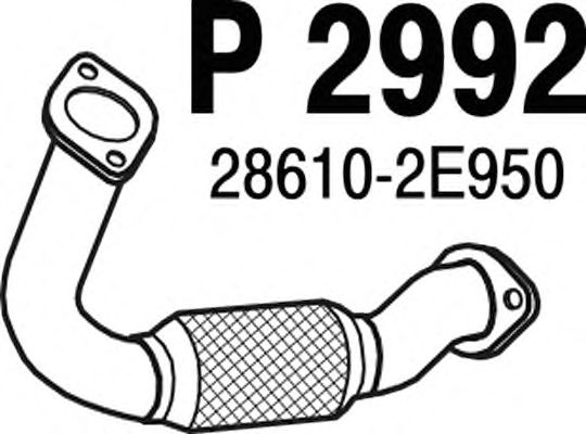 Труба выхлопного газа P2992