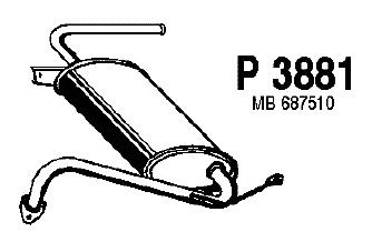 Silenciador posterior P3881