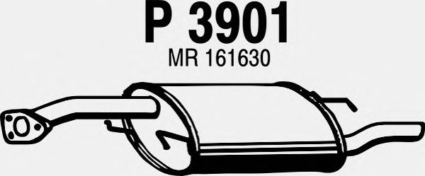 Silenziatore posteriore P3901