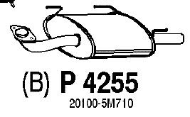 Глушитель выхлопных газов конечный P4255