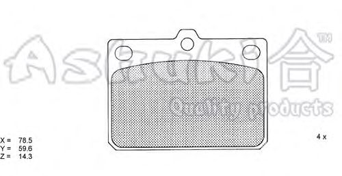 Brake Pad Set, disc brake D093-01