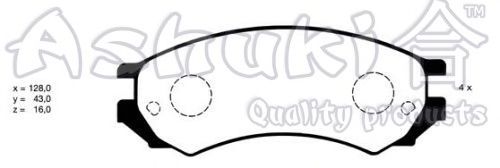 Комплект тормозных колодок, дисковый тормоз N009-25