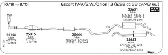 Exhaust System FO030