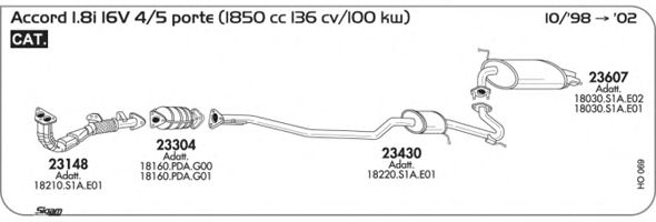 Exhaust System HO069