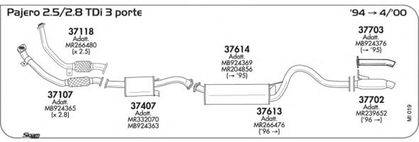 Exhaust System MI019