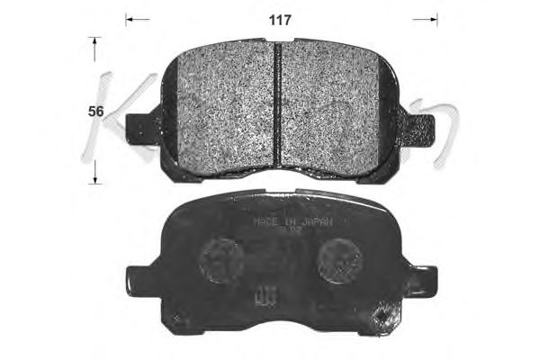 Комплект тормозных колодок, дисковый тормоз D2216