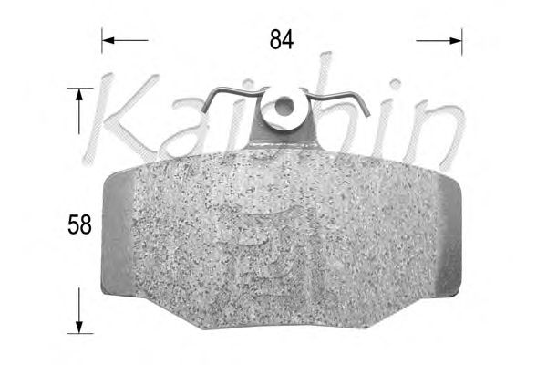 Комплект тормозных колодок, дисковый тормоз FK1214