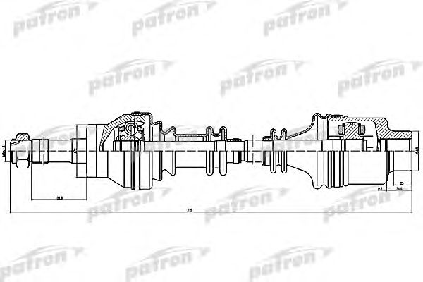 Albero motore/Semiasse PDS0093