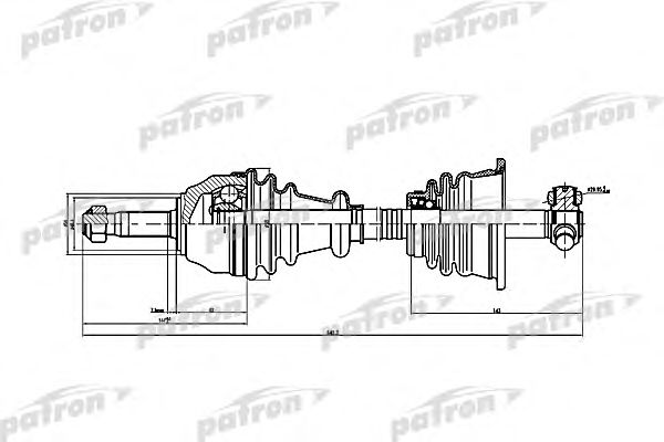 Albero motore/Semiasse PDS1074