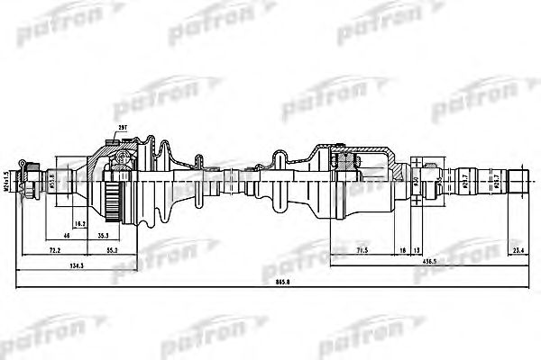 Albero motore/Semiasse PDS1137