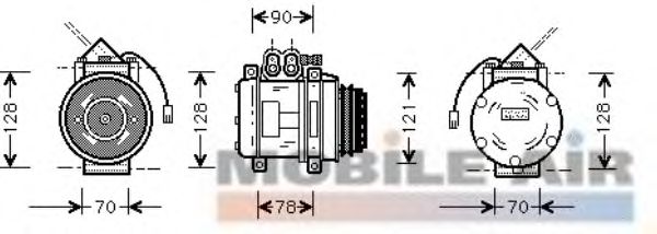 Compressor, ar condicionado 7400K032