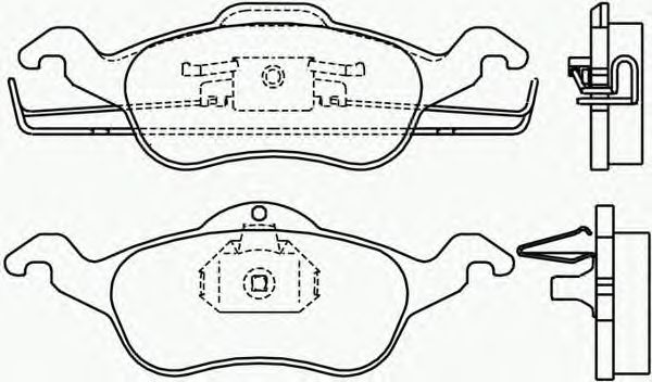 Комплект тормозных колодок, дисковый тормоз P 24 046