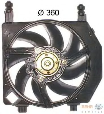Fan, motor sogutmasi 8EW 351 043-581