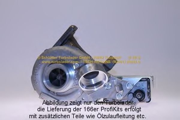 Turbocompressor, sobrealimentação 166-00555