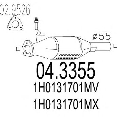 Catalytic Converter 04.3355