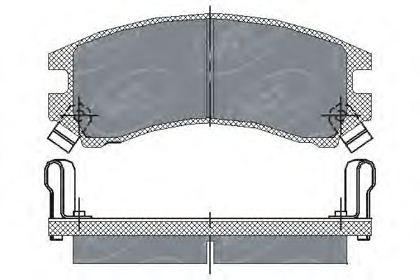 Комплект тормозных колодок, дисковый тормоз SP 148