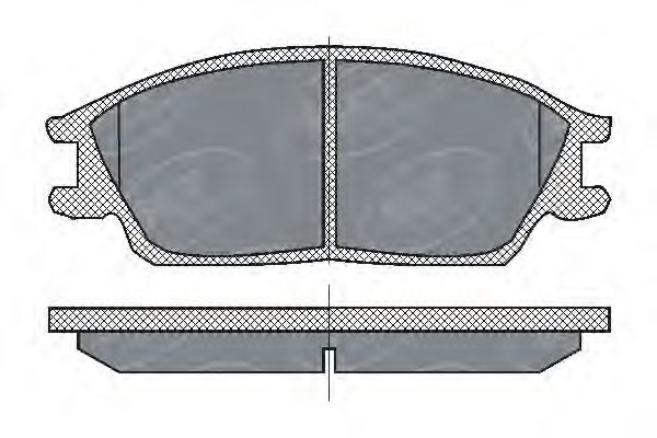 Комплект тормозных колодок, дисковый тормоз SP 207
