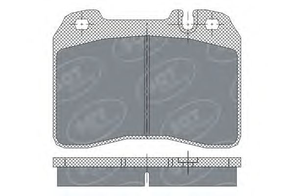 Комплект тормозных колодок, дисковый тормоз SP 249
