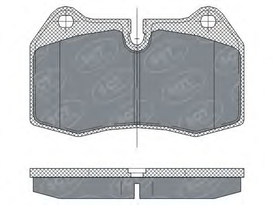 Комплект тормозных колодок, дисковый тормоз SP 272