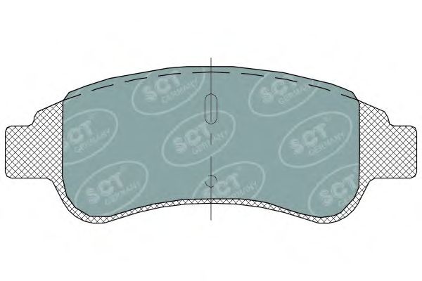 Комплект тормозных колодок, дисковый тормоз SP 314