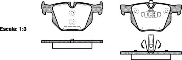 Комплект тормозных колодок, дисковый тормоз P2813.70
