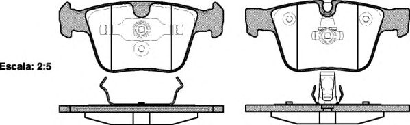 Комплект тормозных колодок, дисковый тормоз P13163.00