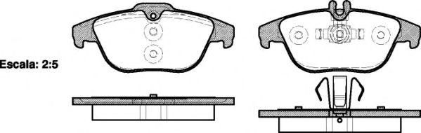 Комплект тормозных колодок, дисковый тормоз P12053.00