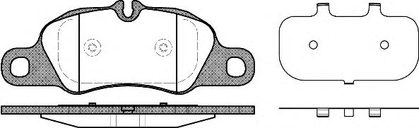 Комплект тормозных колодок, дисковый тормоз P12663.00