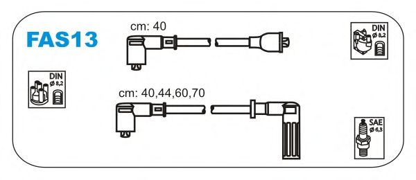Комплект проводов зажигания FAS13