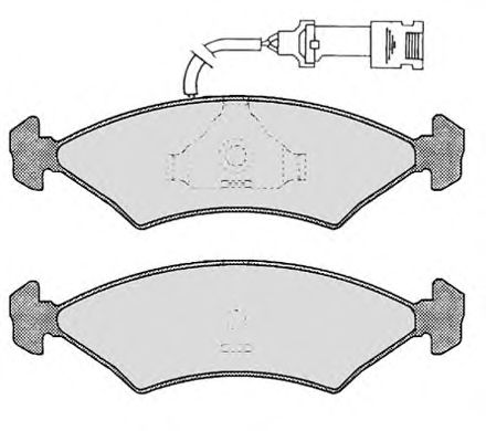 Комплект тормозных колодок, дисковый тормоз 290.1