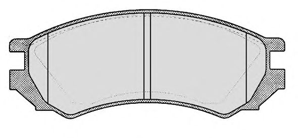 Комплект тормозных колодок, дисковый тормоз 412.0