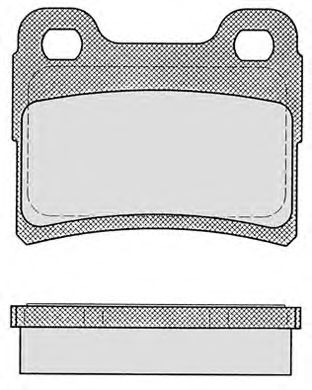 Комплект тормозных колодок, дисковый тормоз 641.0