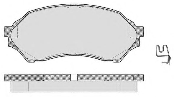 Комплект тормозных колодок, дисковый тормоз 732.0