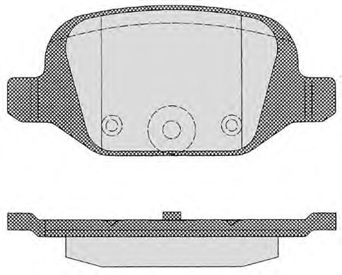 Комплект тормозных колодок, дисковый тормоз 609.0