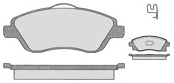 Комплект тормозных колодок, дисковый тормоз 712.2