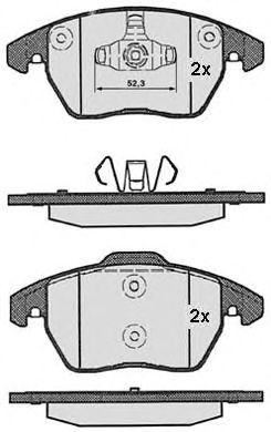 Комплект тормозных колодок, дисковый тормоз 817.1