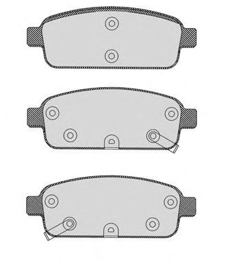 Комплект тормозных колодок, дисковый тормоз 973.0