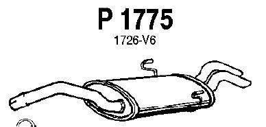 Глушитель выхлопных газов конечный P1775