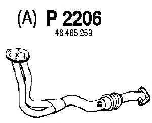 Труба выхлопного газа P2206