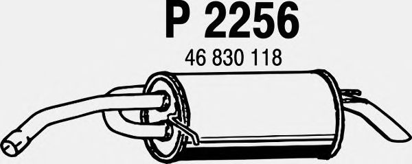 Глушитель выхлопных газов конечный P2256