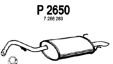 Глушитель выхлопных газов конечный P2650