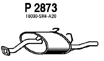 Глушитель выхлопных газов конечный P2873