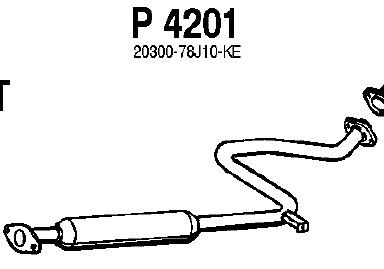 Средний глушитель выхлопных газов P4201