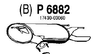 Silenciador posterior P6882