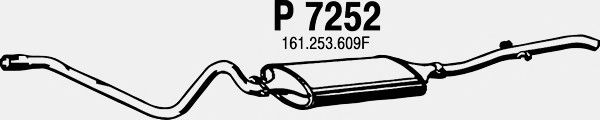 Глушитель выхлопных газов конечный P7252