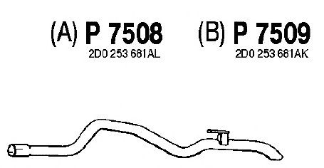 Труба выхлопного газа P7509